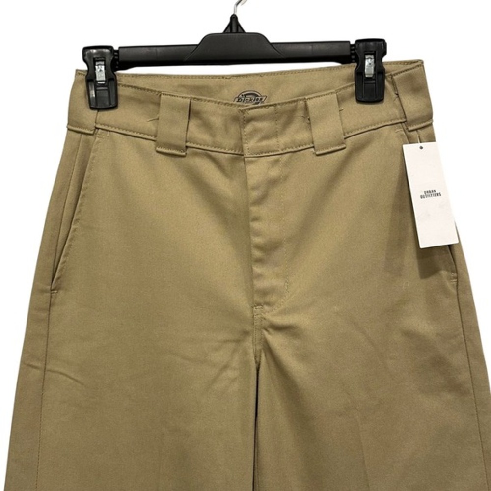 NEW Dickies Womens Size 2‎ High Rise Wide Leg Work Pants Sand Sable Tan FP901STK - Picture 3 of 8